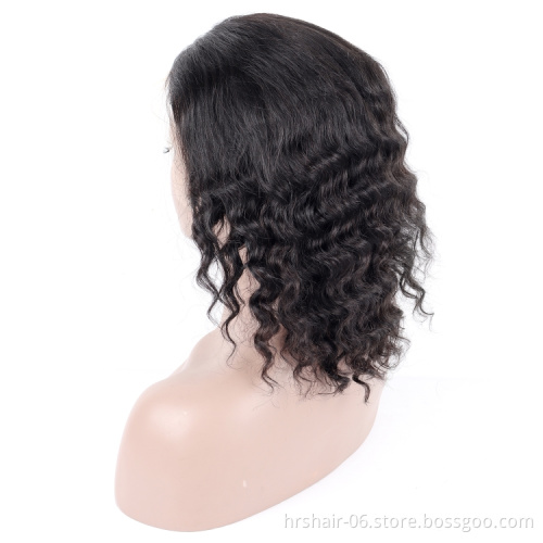 human hair wig lace front short hair loose deep wags for black women lace wig vendor wholesale wigs 100% human hair